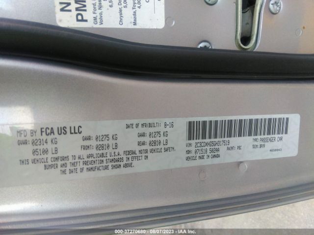 2C3CDXHG5GH317519 Dodge Charger Sxt