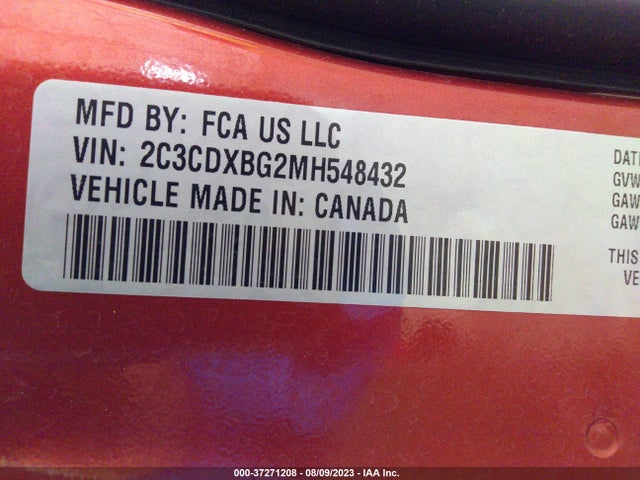 Dodge Charger Sxt 2021 2C3CDXBG2MH548432 Image 9