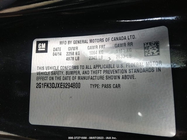 Chevrolet CAMARO SS 2014 2G1FK3DJXE9294800 Image 9