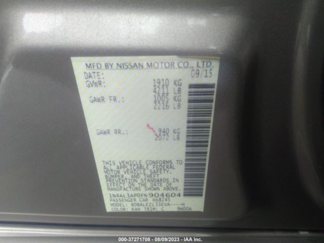 1N4AL3AP0FN904604 Nissan Altima 2.5 S