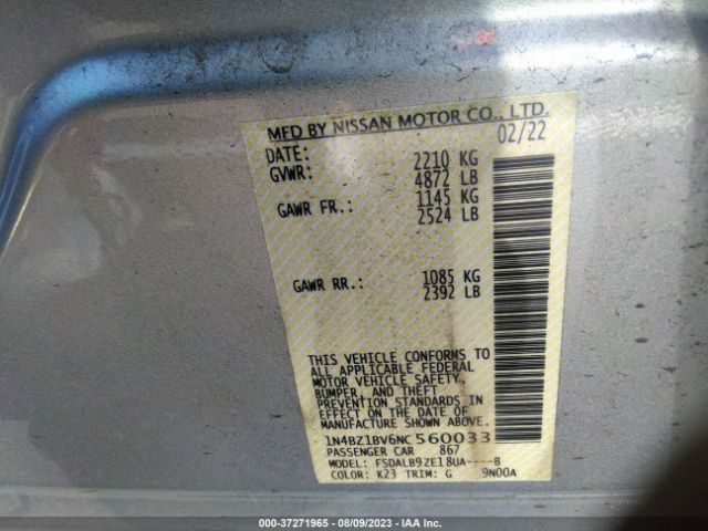 1N4BZ1BV6NC560033 Nissan Leaf S Plus