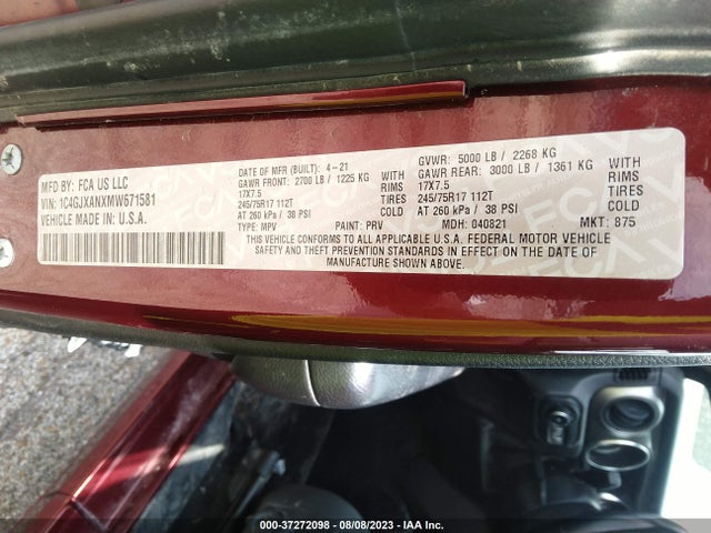 1C4GJXANXMW671581 Jeep Wrangler Sport S