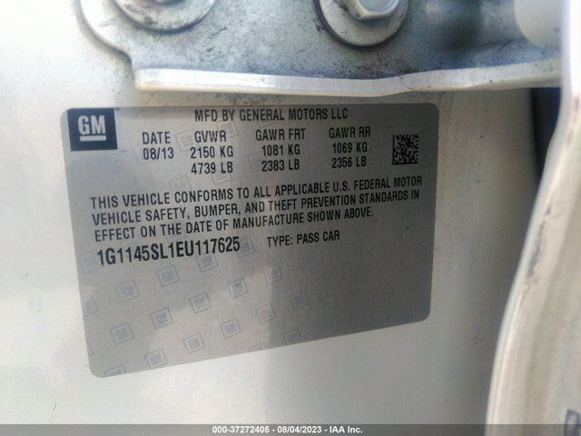 Chevrolet IMPALA LTZ 2014 1G1145SL1EU117625 Image 14