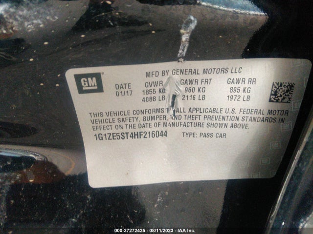 Chevrolet MALIBU LT 2017 1G1ZE5ST4HF216044 Image 9