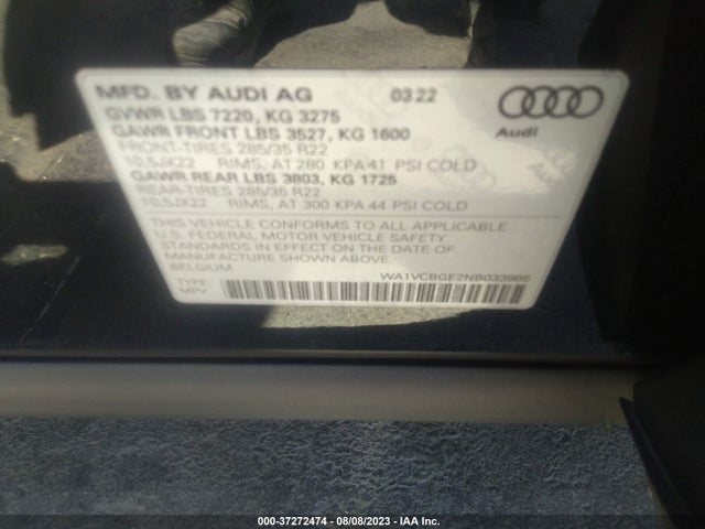 2022 AUDI E-TRON S WA1VCBGE2NB033985 Photo 8
