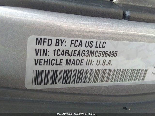 1C4RJEAG3MC596495 Jeep Grand Cherokee Laredo X