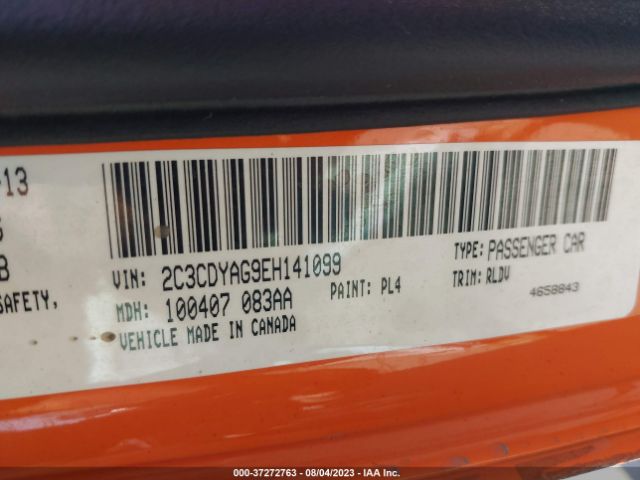 2C3CDYAG9EH141099 Dodge Challenger Sxt Plus