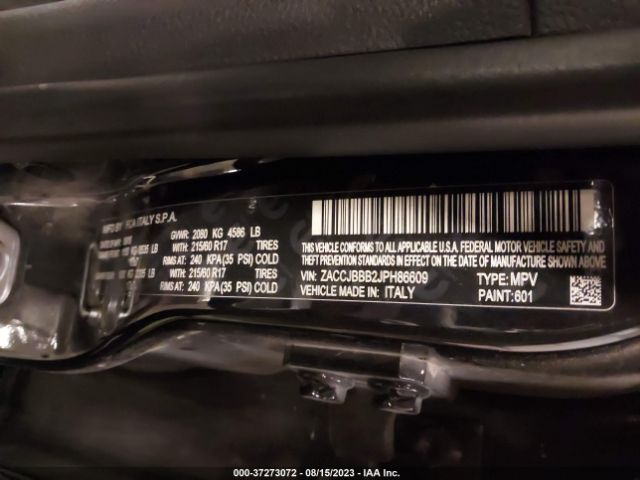 ZACCJBBB2JPH86609 Jeep Renegade Latitude