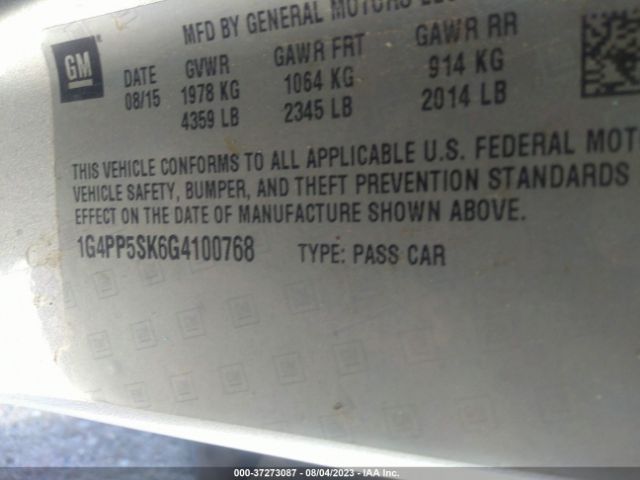 1G4PP5SK6G4100768 Buick Verano