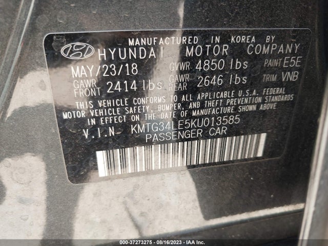 Genesis G70 2019 KMTG34LE5KU013585 Image 9