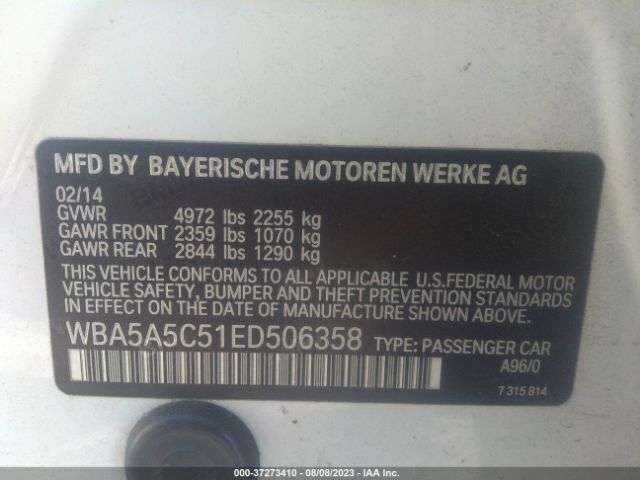 WBA5A5C51ED506358 BMW 5 Series 528i