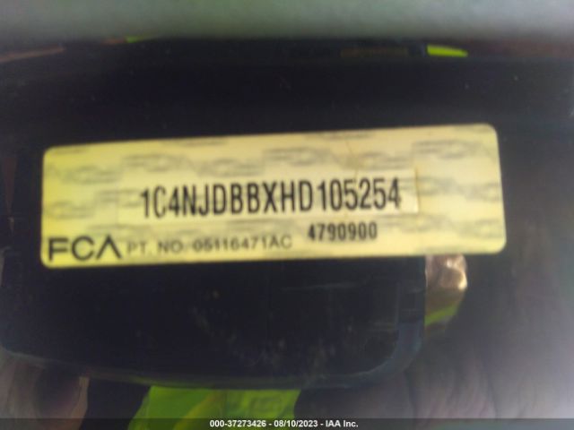 1C4NJDBBXHD105254 Jeep Compass Sport