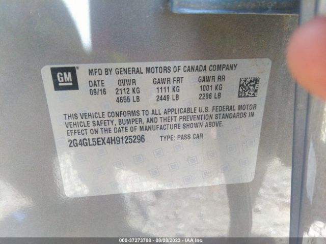 2G4GL5EX4H9125296 Buick Regal Sport Touring