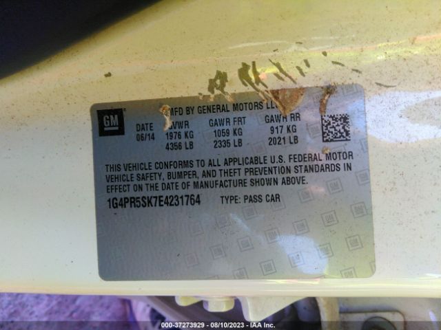 1G4PR5SK7E4231764 Buick Verano Convenience Group