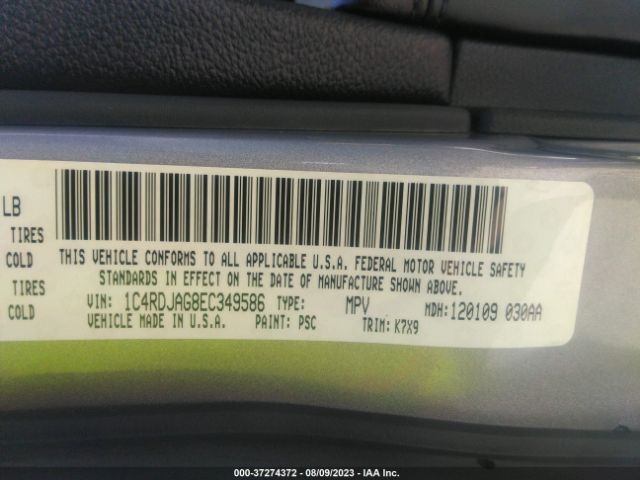 1C4RDJAG8EC349586 Dodge Durango Sxt