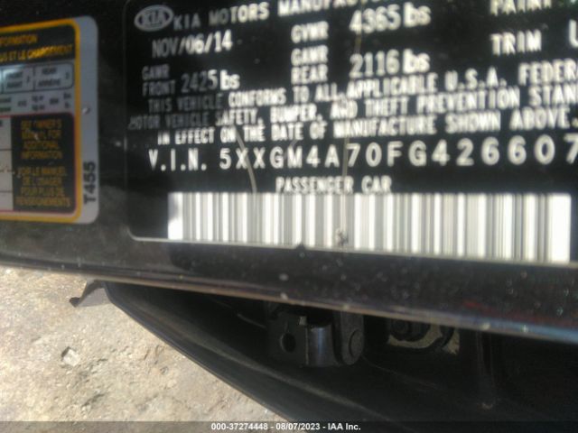 5XXGM4A70FG426607 KIA Optima Lx