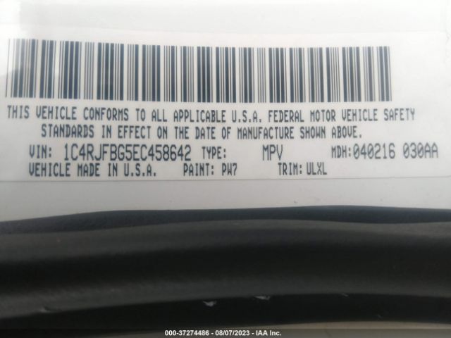 1C4RJFBG5EC458642 Jeep Grand Cherokee Limited