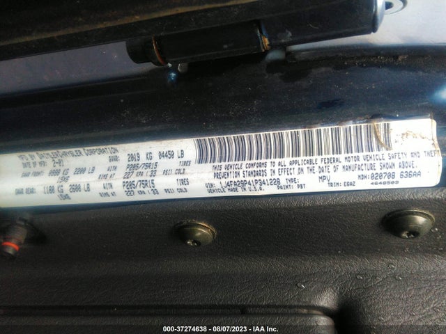 2001 JEEP WRANGLER SE VIN: 1J4FA29P41P341228