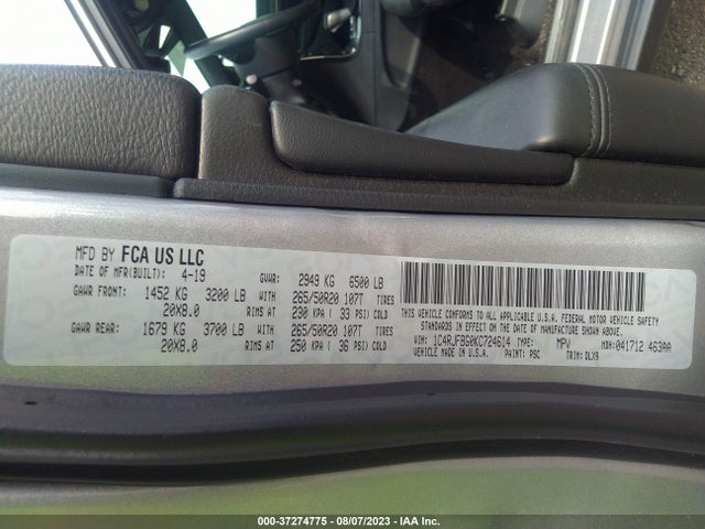Jeep Grand Cherokee Limited 2019 1C4RJFBG0KC724614 Image 16
