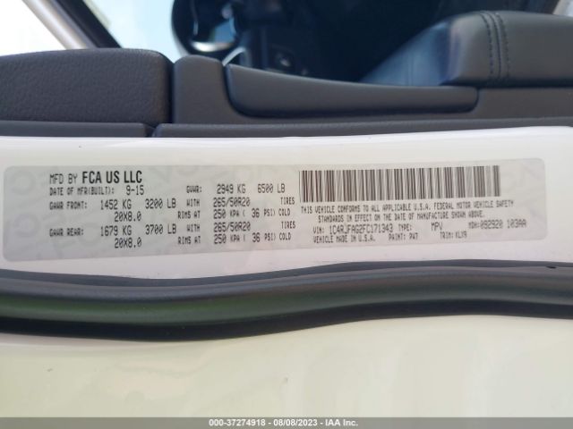 1C4RJFAG2FC171343 Jeep Grand Cherokee Altitude