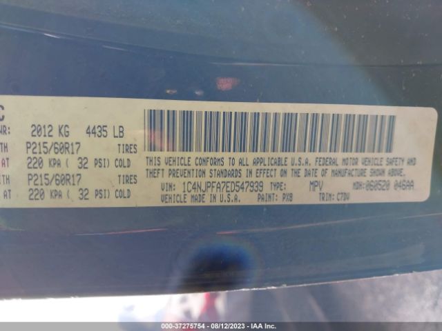 1C4NJPFA7ED547939 Jeep Patriot Latitude