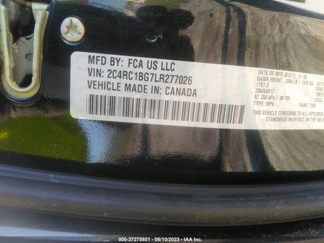 2C4RC1BG7LR277026 Chrysler Pacifica Touring L