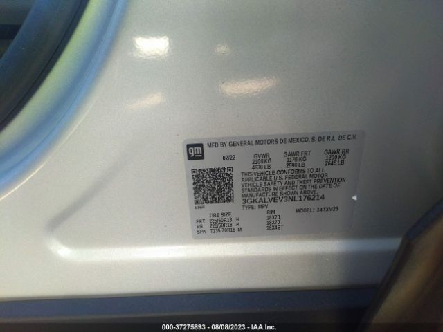 3GKALVEV3NL176214 GMC Terrain Slt
