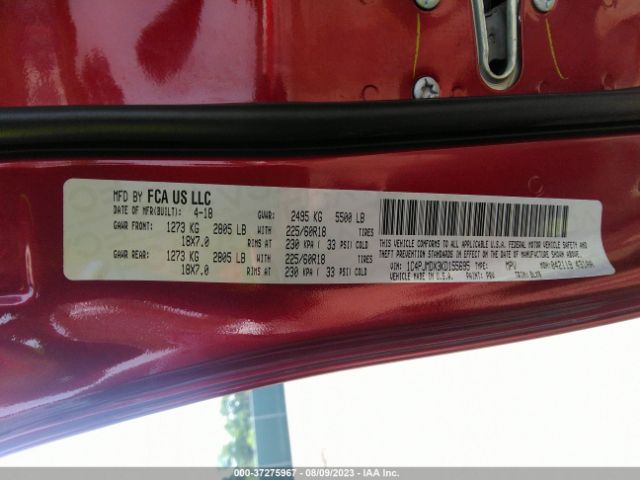 2019 JEEP CHEROKEE 1C4PJMDX3KD155695 Photo 8