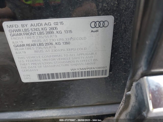 WA1CMAFP0FA108997 Audi Q5 Premium Plus
