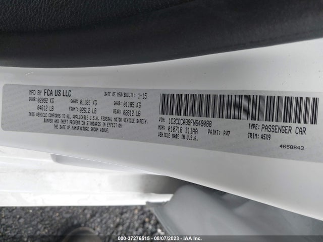 Chrysler 200 Limited 2015 1C3CCCAB9FN649088 Image 9
