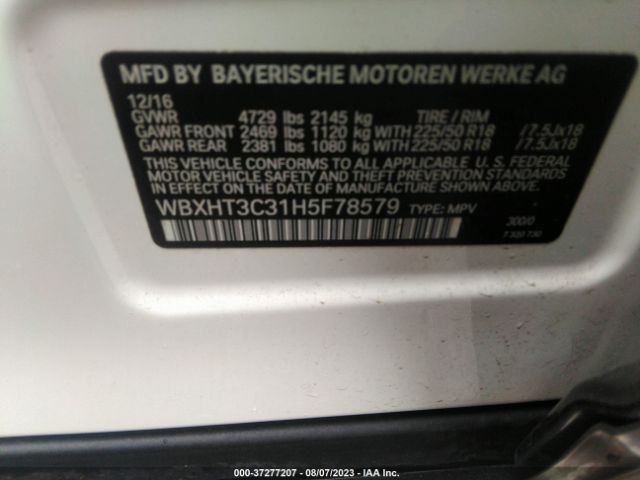 WBXHT3C31H5F78579 BMW X1 Xdrive28i