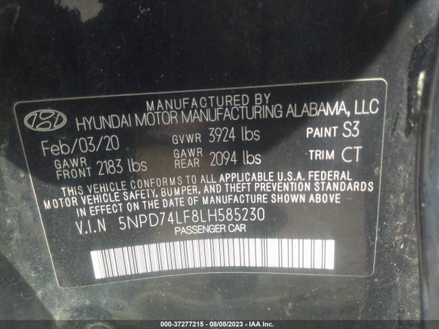 Hyundai ELANTRA SE 2020 5NPD74LF8LH585230 Image 15