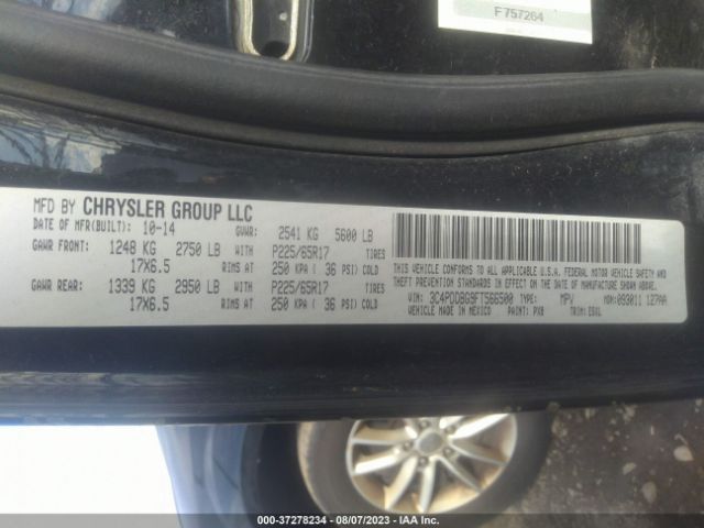 3C4PDDBG9FT566500 Dodge Journey Sxt