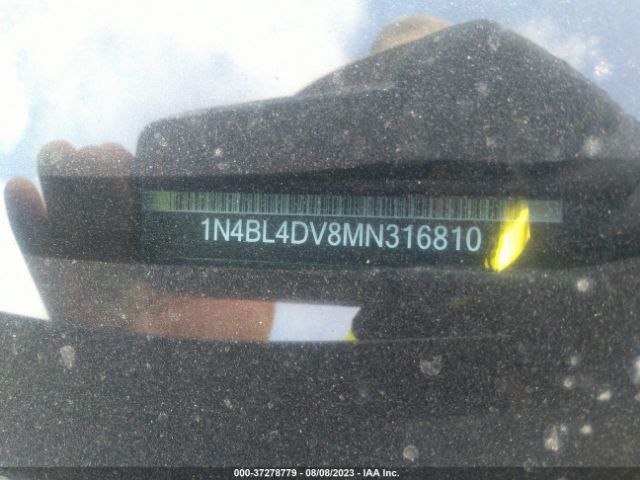1N4BL4DV8MN316810 Nissan Altima 2.5 Sv