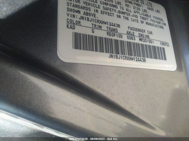 JN1BJ1CRXHW124438 Nissan Rogue Sport Sv