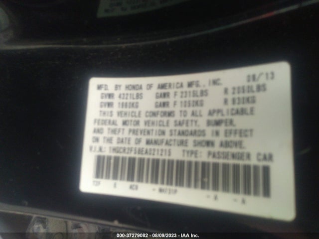 Honda Accord Sport 2014 1HGCR2F58EA021215 Image 9