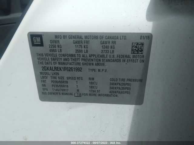2GKALREK1F6261992 GMC Terrain Sle