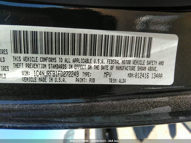 1C4NJRFB1FD272249 Jeep Patriot High Altitude Edition