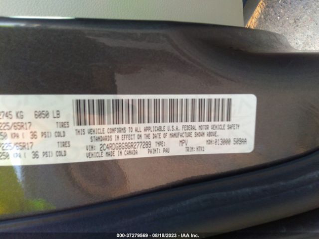 2C4RDGBG9GR277289 Dodge Grand Caravan American Value Pkg