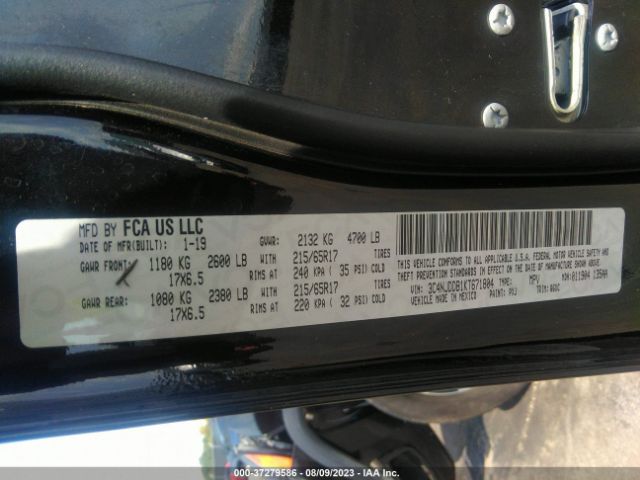 3C4NJDDB1KT671804 Jeep Compass Trailhawk