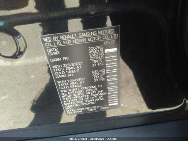 KNMAT2MT7JP507207 Nissan ROGUE SV