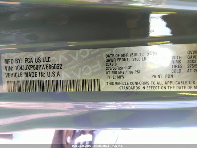 1C4JJXP60PW686052 Jeep Wrangler 4xe Sahara
