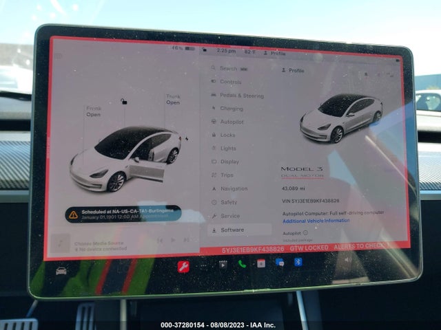 Tesla Model 3 Long Range/performance 2019 5YJ3E1EB9KF438826 Image 14