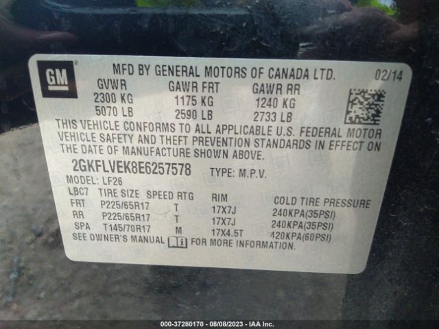 2GKFLVEK8E6257578 GMC Terrain Sle