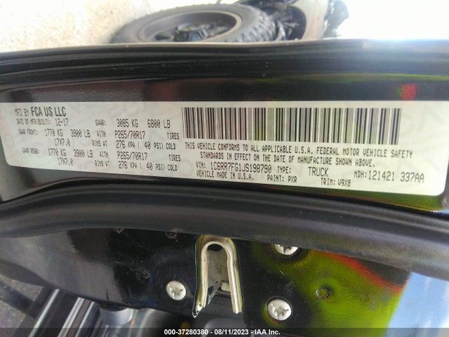 1C6RR7FG1JS198790 RAM 1500 Express