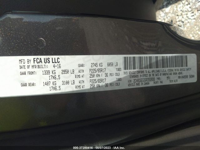 2C4RDGEG3GR352693 Dodge Grand Caravan R/t