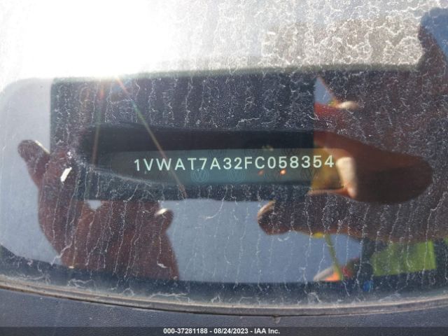 1VWAT7A32FC058354 Volkswagen Passat 1.8t Wolfsburg Edition