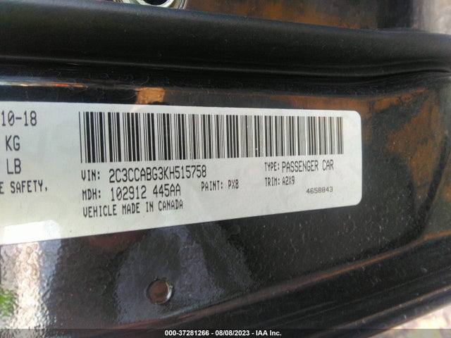 2C3CCABG3KH515758 Chrysler 300 300s