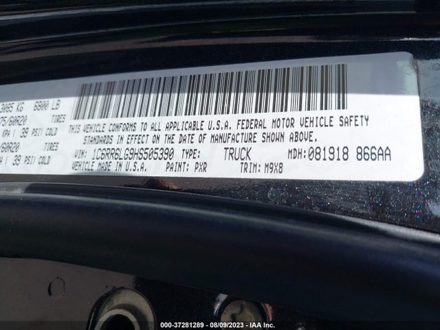 1C6RR6LG9HS505390 RAM 1500 Big Horn