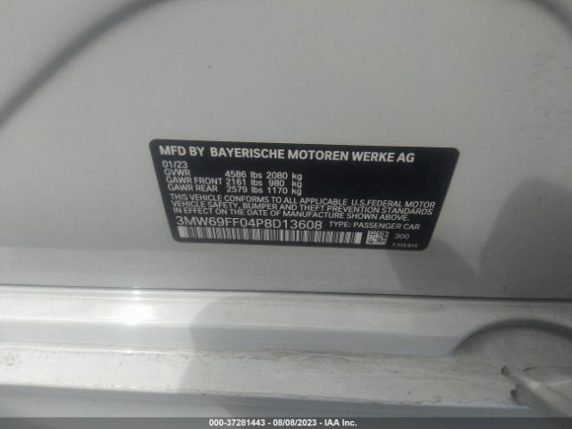 3MW69FF04P8D13608 BMW 3 Series 330i